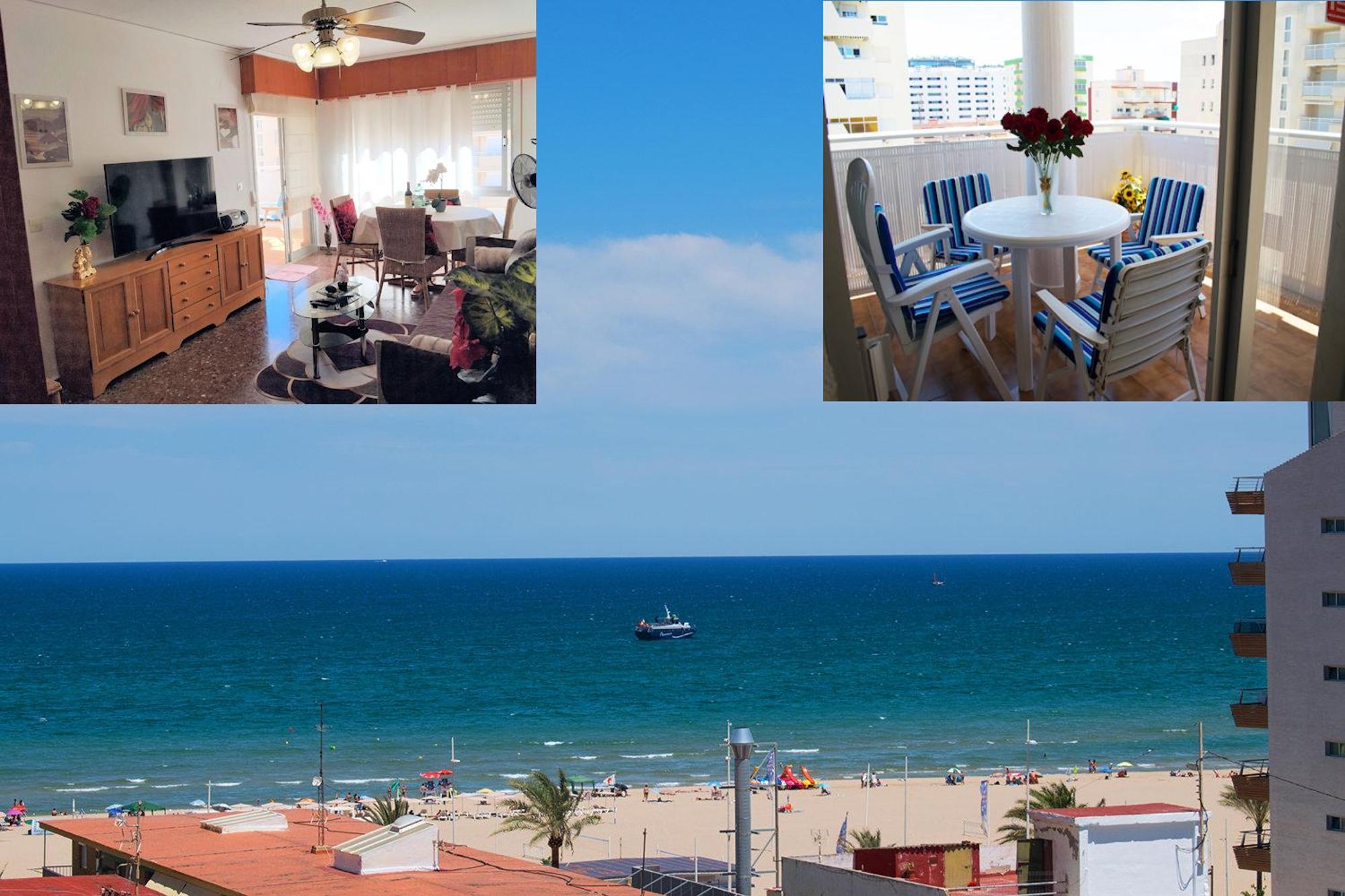 El Tiburon - Piso con espectaculares vistas al mar - solo para familias ideal para 4 personas Playa de Gandía Exterior foto